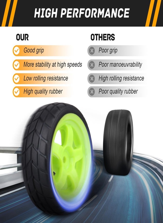 CrazyHobby RC On-Road Tires and Wheels with 12mm Hex for 1/10 Traxxas 4Tec 2.0 3.0 HPI Racing RS4 HSP 94123 MST Tamiya Kyosho 1/14 WLtoys 144001 Drifting Touring Car, 4pcs - Image 5